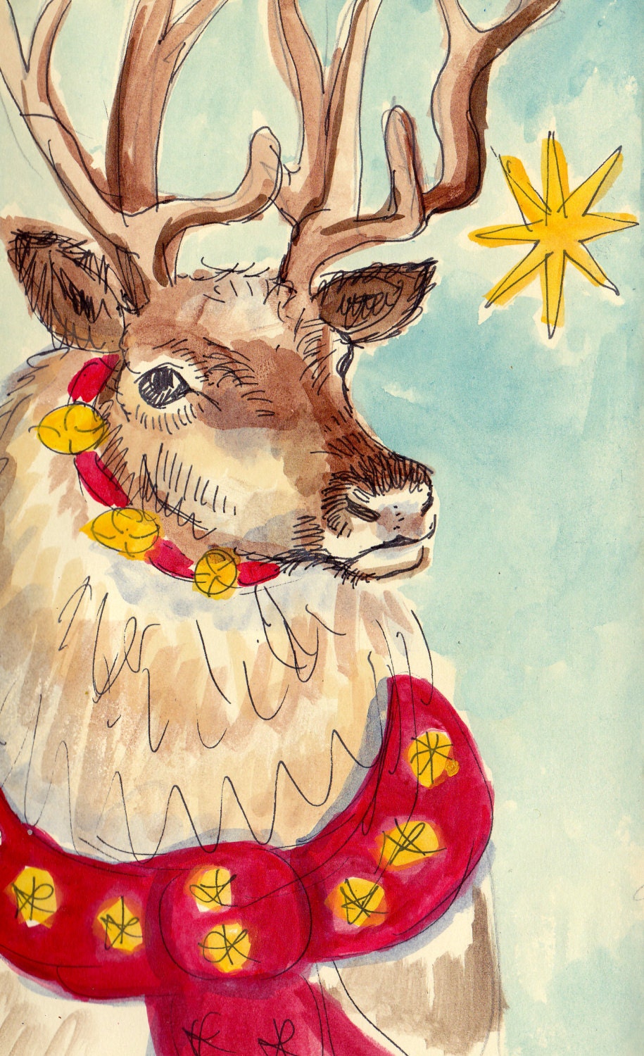 Reindeer Christmas Cards 