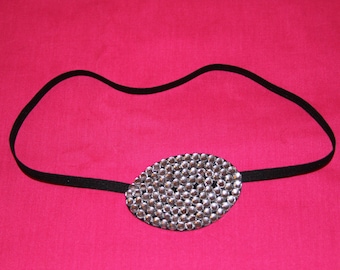 Swarovski crystal rhinestone eye patch