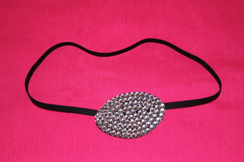 Swarovski crystal rhinestone eye patch Etsy