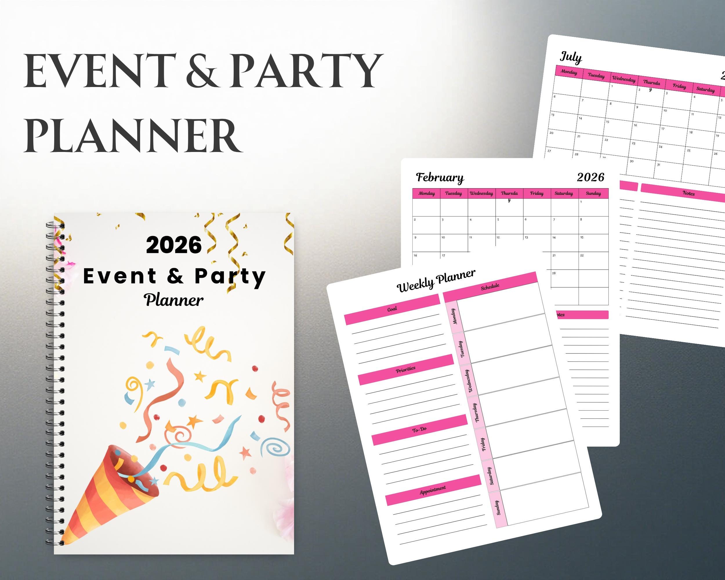 Event and Party Planner Printable | Event Planning Checklist | Party ...