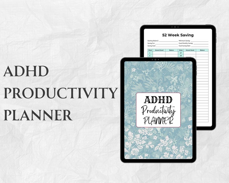 ADHD Productivity Planner Printable | Focus & Time Management Planner ...