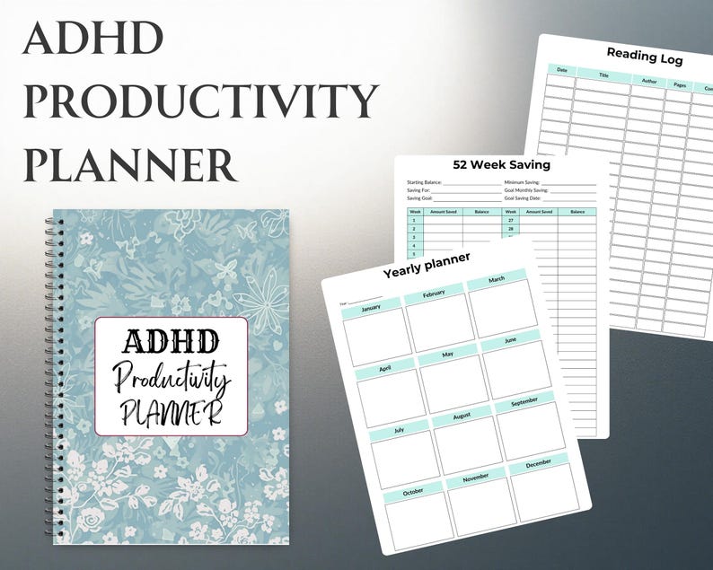 ADHD Productivity Planner Printable | Focus & Time Management Planner ...