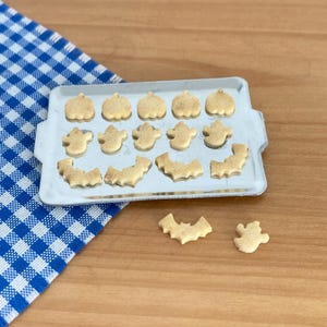 Dollhouse miniature- Tray of Halloween cookies