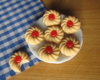 Dollhouse miniature- Jam ring cookies