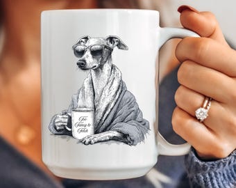Italian Greyhound Dog Mug, Funny Italian Greyhound Mom Gift, Too Fancy To Fetch Mug, Italian Greyhound Coffee Cup, Iggy Dog Owner Mug Gift