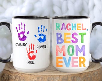 Mom Mug, Mama Mug, Mommy Birthday, Mothers Day, Gifts from Children, Personalized Mom Cup, Custom Mama Cup, Best Mom Gifts with Kids Names