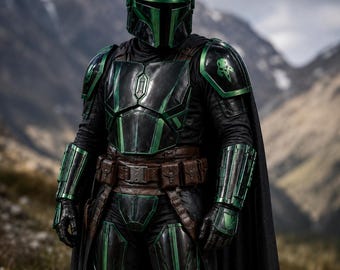 Wearable Mandalorian Inspired Armor Set, Sci Fi Beskar Armor Suit, Full Body Halloween Cosplay Costume