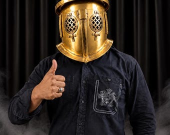 Medieval Knight Provocator Helmet, Gladiator Armor, LARP Cosplay Headgear, Halloween Costume