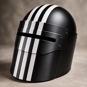 Middeleeuwse ridderhelm Killa | Stalen pantser met vizier | Draagbare LARP-cosplay | Gotisch displaydecor
