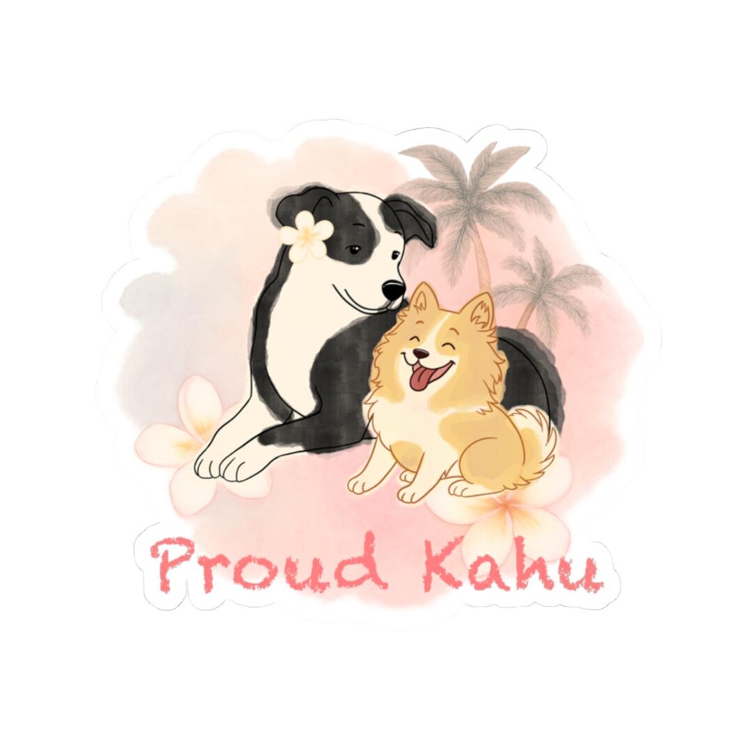 Kahu Guardian Hearts Sticker | Hawaiian Protector Kiss-cut Sticker - Etsy