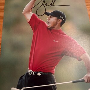 Tiger woods autograph - Etsy 日本