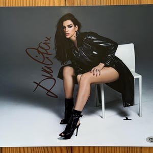 Dua Lipa Autographed Photo - Etsy