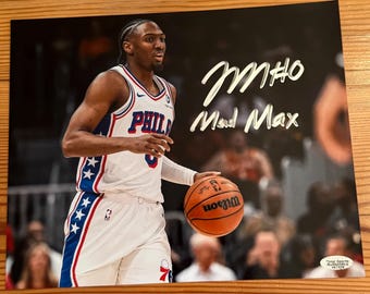 Tyrese Maxey "Mad Max" autographed 8x10 photo with COA