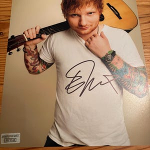 Signed Ed Sheeran - Etsy
