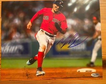 Mookie Betts autographed 8x10 photo with COA