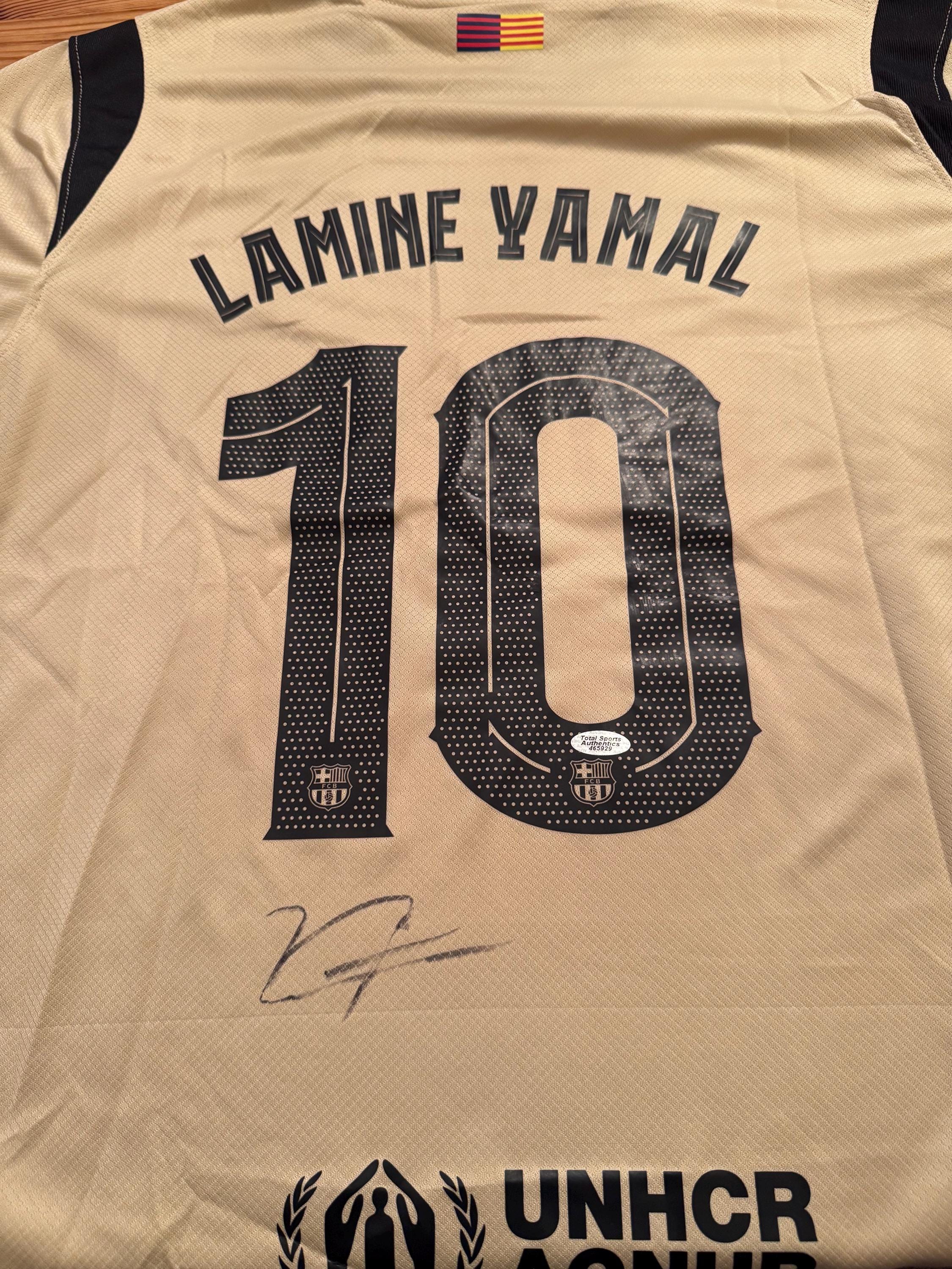 Lamine Yamal 直筆サインユニフォーム スペイン代表 UEFA決勝 Lamine Yamal 直筆サインユニフォーム スペイン代表 UEFA決勝