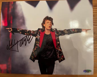 Mick Jagger Autographed 8x10 Photo