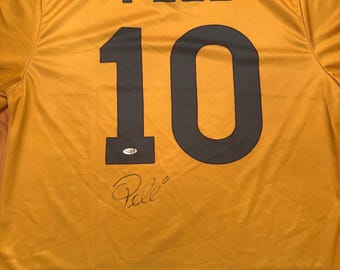 ペレのサイン入りCOA付きカスタムジャージ