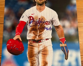 Bryce Harper Autographed 8x10 Photo with COA