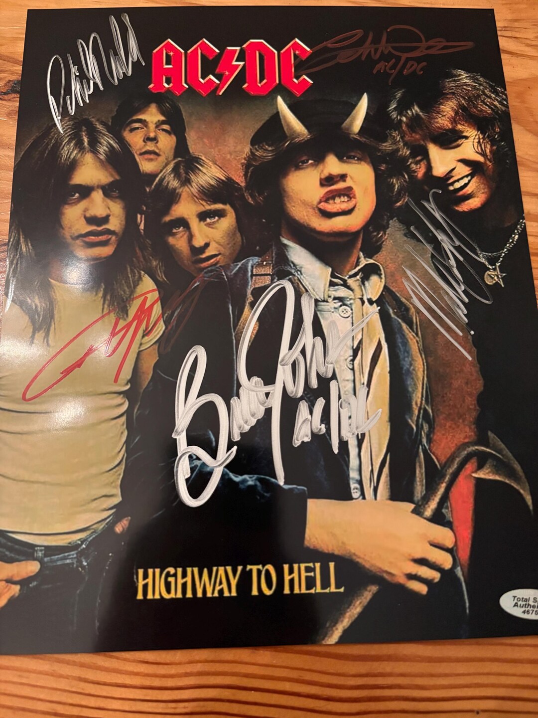 AC/DC Autographed 8x10 Photo With COA - Etsy