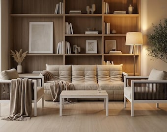 Custom Togo Style Sofa – Handcrafted Velvet Lounge Settee