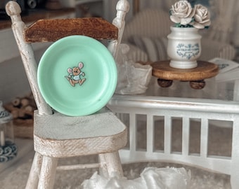 Miniature Character Plates, Princess, Cat, Kangaroo, Dollhouse Dish