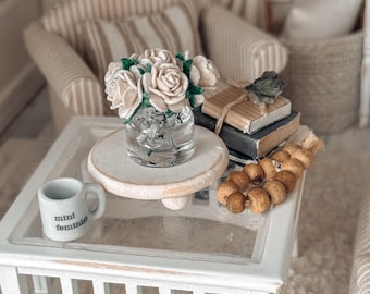 Miniature Table Riser | Wooden Farmhouse Shabby Chic cottage Decor