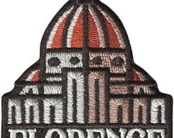 Florence Italy Embroidered Patch Duomo Cathedral Iron On Sew On Badge Firenze Travel Souvenir Backpack Jacket Decorative Clothing Accessor