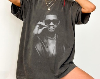 Vintage Usher Shirt, Usher World Tour Shirt, Usher Concert Outfit, R&B Tour Vibes Shirt, Usher and Chris Inspired Graphic Tee