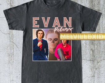 Vintage Evan Peters Shirt, Evan Peters Tee, Evan Peters Fan Gift, Actor T-shirt, Graphic Tee, Celebrity Shirt, Unisex T-Shirt MV35