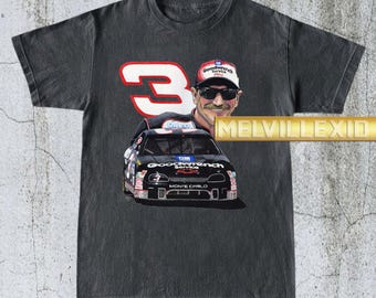 Vintage Dale Earnhardt Shirt, NASCAR Tee, Race Car Fan Apparel, Motorsports T-Shirt, Racing Legend, Nascar T-Shirt, Gift for Fans MV19