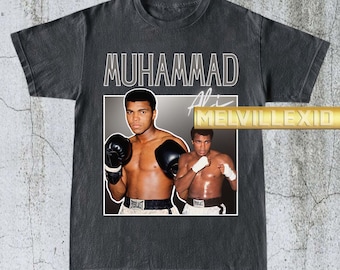 Vintage Muhammad Ali-skjorta, boxningslegend-t-shirt, sport-t-shirt, ikonisk boxerskjorta, herrt-t-shirt med grafisk design, boxningsfans, unisex-t-shirt MV76