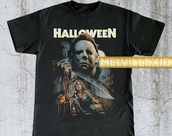 Vintage Halloween Michael Myers Shirt, Horror Movie Tee, Classic Halloween Tee, Scary Movie Shirt, Halloween Fan Gift, Unisex Tee MV60