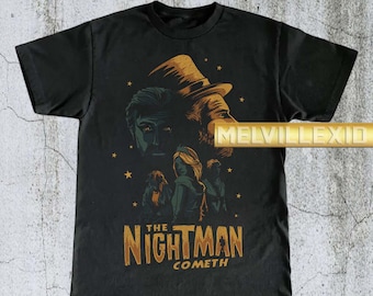 Vintage The Nightman Cometh T-Shirt, Always Sunny in Philadelphia Tee, Funny Graphic Shirt, TV Show Merch, Gift for Him MV107