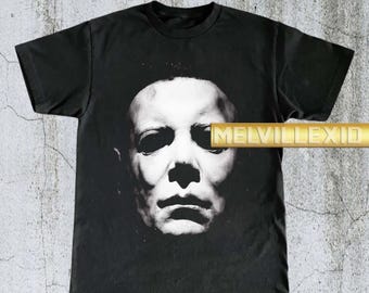 Vintage Michael Myers Face Shirt, Halloween Horror Tee, Classic Horror Movie T-shirt, Scary Film Shirt, Fan Gift, Unisex Tee MV124