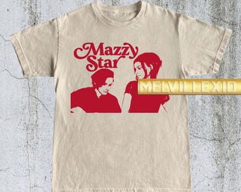 Camiseta vintage de Mazzy Star, camiseta con estampado de banda, regalo para amantes de la música, camiseta vintage, camiseta unisex de banda, regalo musical, camiseta unisex MV82
