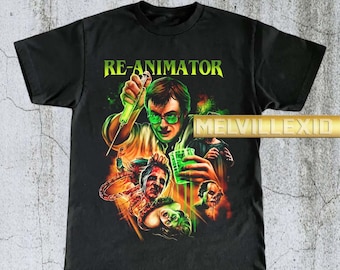 Vintage Re-Animator Shirt, Horror Movie T-shirt, Cult Classic Tee, Retro Film Apparel, Movie Fan Gift, Graphic Tee MV93