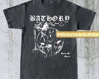 Vintage Bathory Satan My Master Shirt, Metal Band T-Shirt, Heavy Metal Tee, Rock Music Shirt, Metalhead Apparel, Unisex T-Shirt MV06