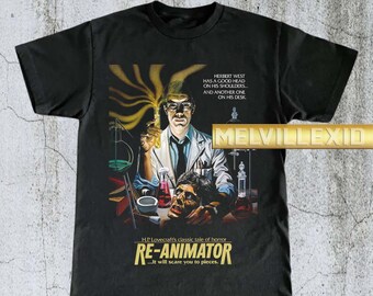 Vintage Re-Animator Shirt, Horror Movie T-shirt, Cult Classic Tee, Retro Film Apparel, Movie Fan Gift, Graphic Tee MV92