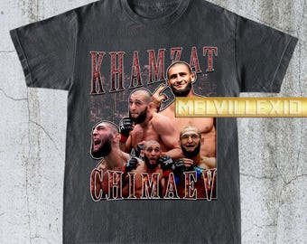 Vintage Khamzat Chimaev Shirt, UFC Fighter Tee, MMA Fan Shirt, Graphic T-shirt, Sportswear, Gym Shirt, Gift for Him, Unisex T-Shirt MV74