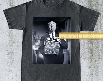 ヴィンテージヒッチコックTシャツ、映画愛好家のためのレトロな