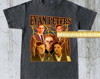 Vintage Evan Peters Shirt, Evan Peters Tee, Evan Peters Fan Gift, Actor T-shirt, Graphic Tee, Celebrity Shirt, Unisex T-Shirt MV34