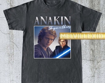 Vintage Anakin Skywalker-shirt, filmshirt, op film geïnspireerde t-shirt, verzamelkleding, scifi-cadeau, grafisch T-shirt, uniseks T-shirt MV05