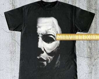 Vintage Michael Myers Face Shirt, Halloween Horror Tee, Classic Horror Movie T-shirt, Scary Film Shirt, Fan Gift, Unisex Tee MV125