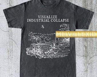 vintage Visualisez une chemise industrielle, un t-shirt graphique, un t-shirt respectueux de l'environnement, une chemise tendance, un t-shirt de protestation, un cadeau environnemental MV129