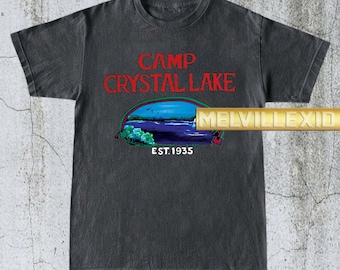 Vintage Camp Crystal Lake Shirt, Halloween Tee, Friday the 13th Shirt, Slasher Movie Shirt, Horror Fan Gift, Camp Shirt, Halloween Gift MV39