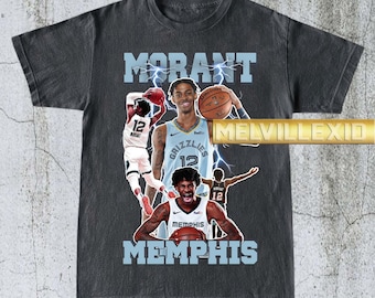 Vintage Ja Morant Shirt, Basketball Tee, NBA Merch, Sports Fan Gift, Casual Tee, Graphic T-Shirt, Ja Morant Fan Apparel, Unisex T-Shirt MV70