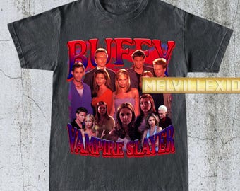 Vintage Buffy The Vampire Slayer Shirt, TV Show Tee, Vintage Buffy Fan Shirt, Classic Buffy Merchandise, Slayer Fan Gift MV136