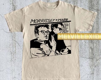 Vintage The Smiths Morrissey Marr Shirt, Band Tee, Music Fan Gift, Retro Concert Style, Graphic T-Shirt, Iconic Band Merch MV85