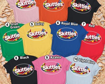 Camiseta personalizada de Halloween con temática de dulces, camiseta divertida para disfraz de Halloween, conjunto a juego para grupos con temática de dulces de frutas, regalo para amantes de los dulces, camiseta para fiestas familiares.